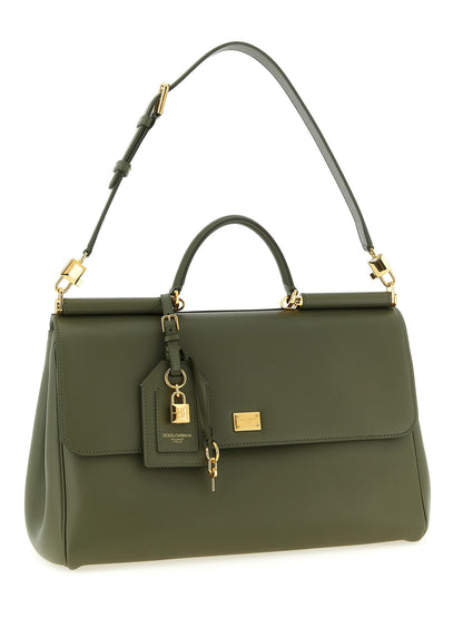 Dolce & Gabbana Zweifarbige Kalbsleder-Handtasche