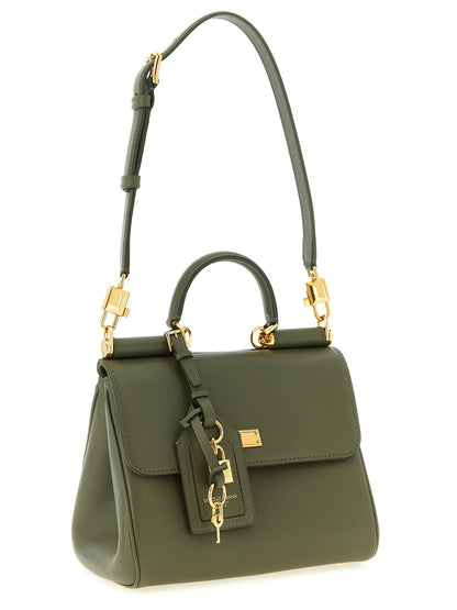 Dolce & Gabbana Zweifarbige Kalbsleder-Handtasche