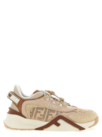 Fendi Mehrfarbige Sneaker aus Polyamid im Athletic-Stil