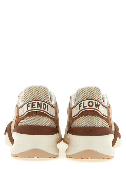 Fendi Mehrfarbige Sneaker aus Polyamid im Athletic-Stil