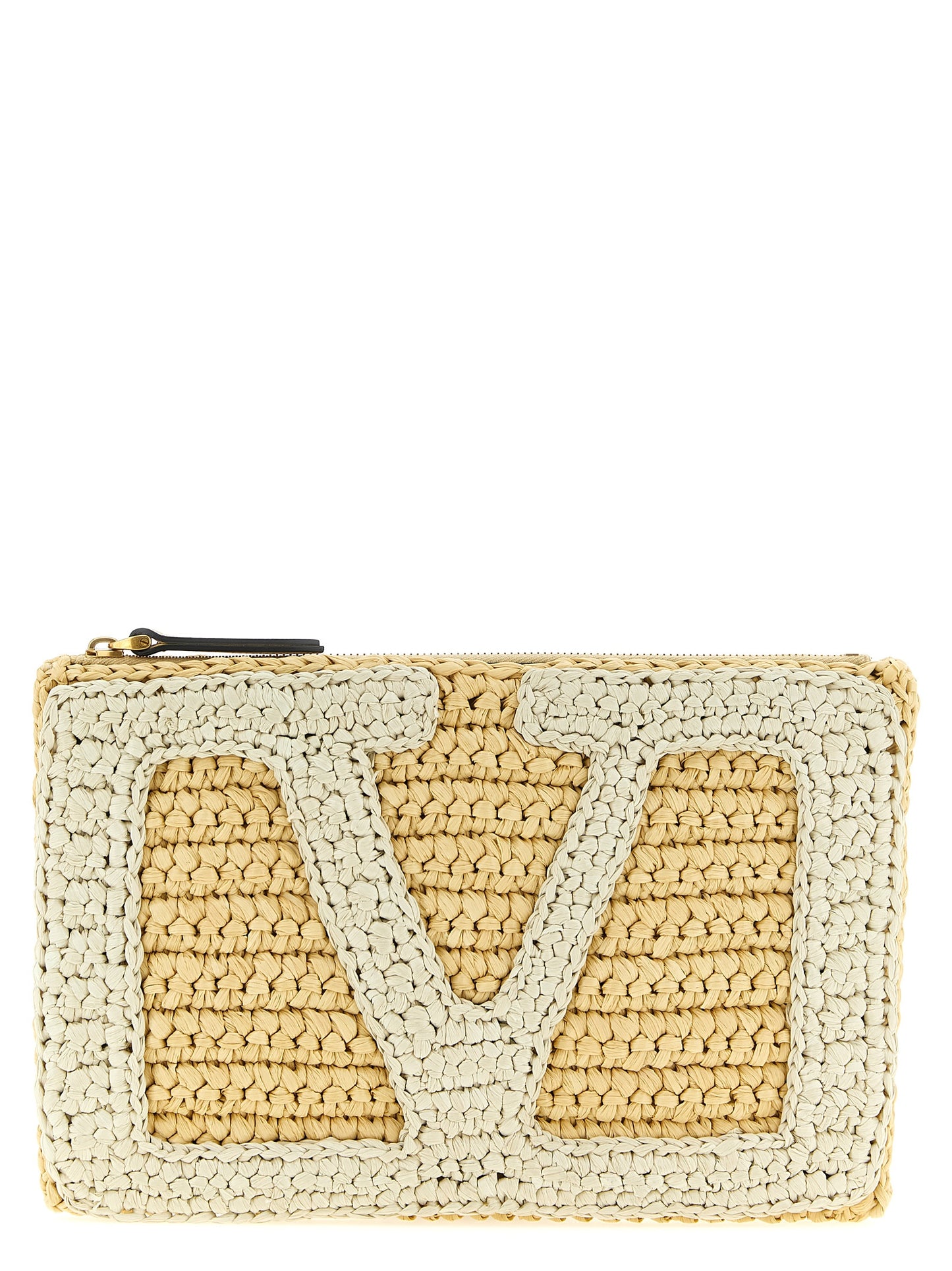 Valentino Garavani Weiße Clutch aus Viskose