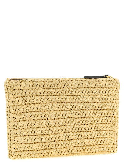 Valentino Garavani Weiße Clutch aus Viskose