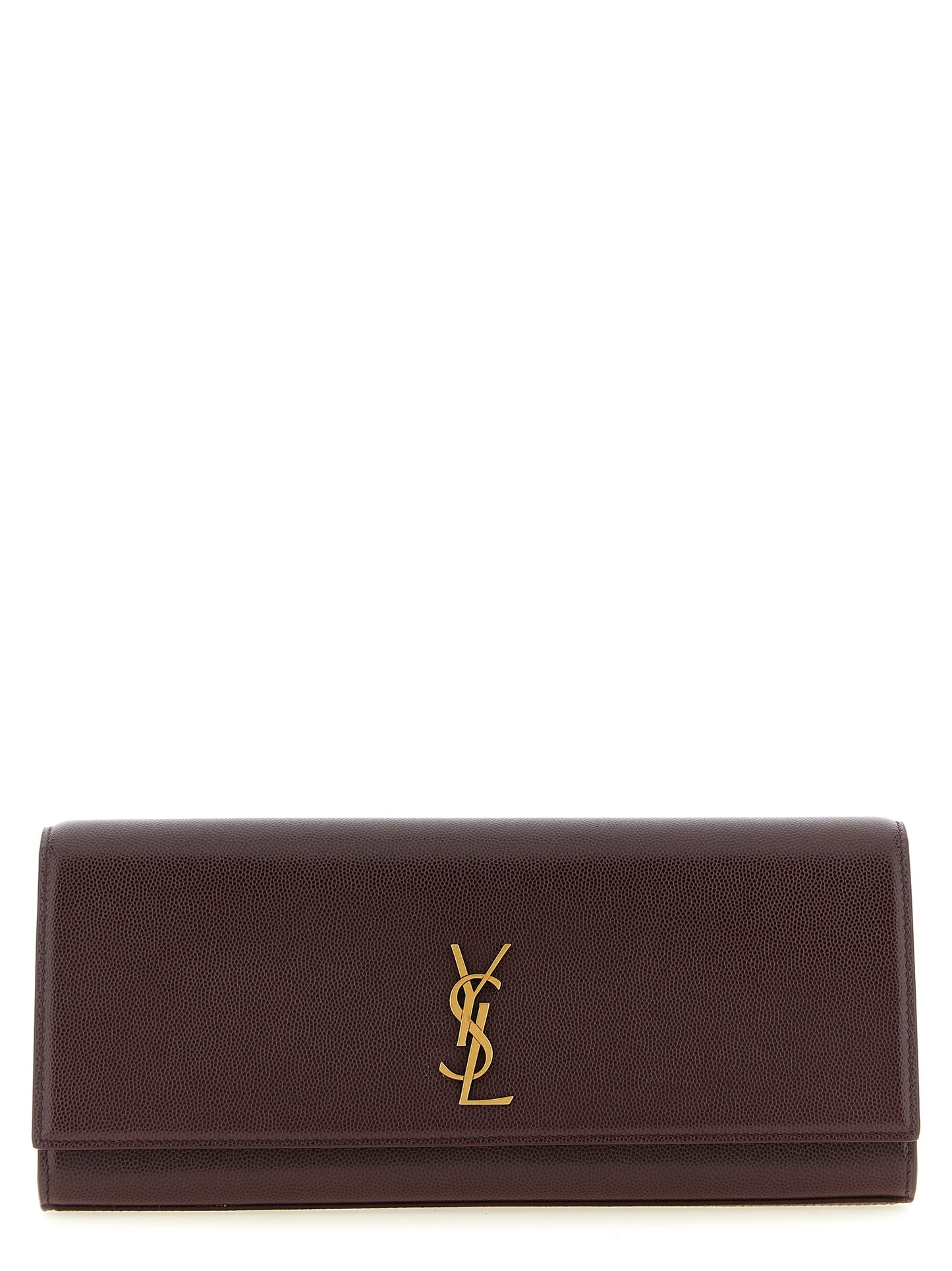 Saint Laurent Bordeaux Kalbsleder Clutch
