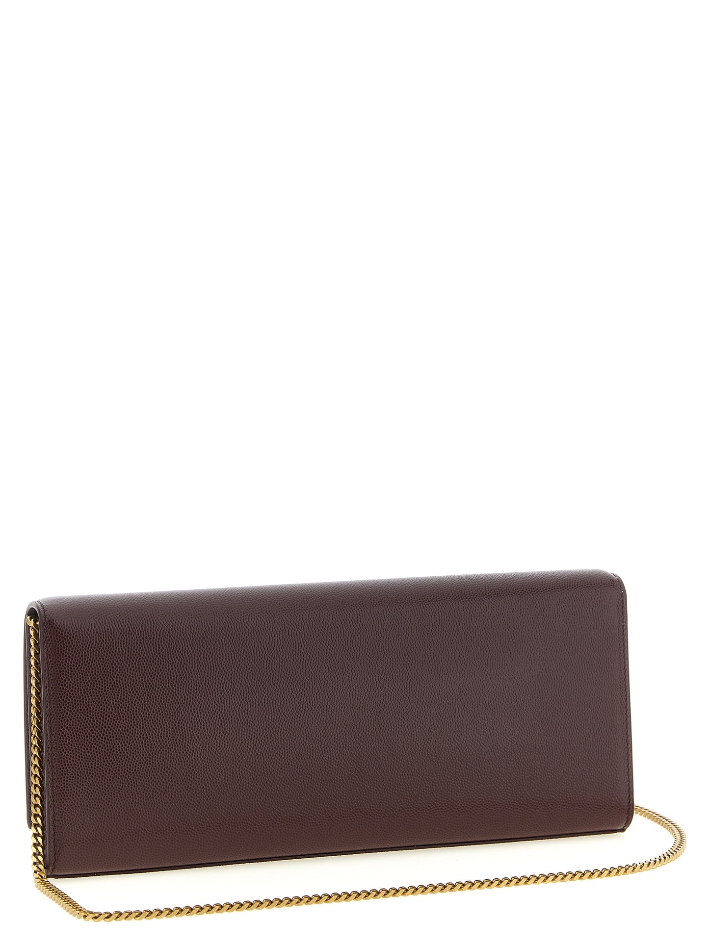 Saint Laurent Bordeaux Kalbsleder Clutch