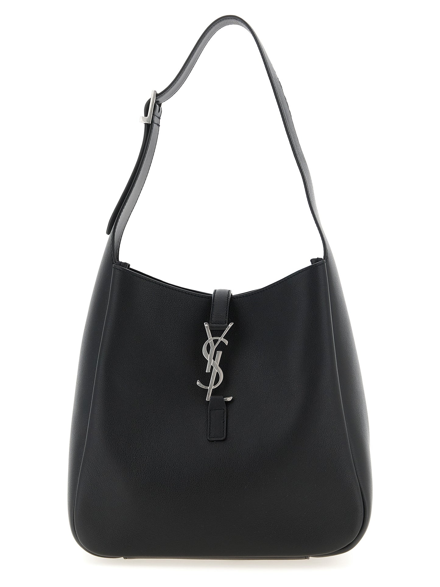 Saint Laurent Schwarze Kalbsleder-Schultertasche