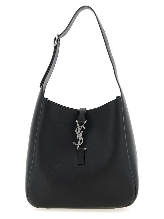 Saint Laurent Schwarze Kalbsleder-Schultertasche