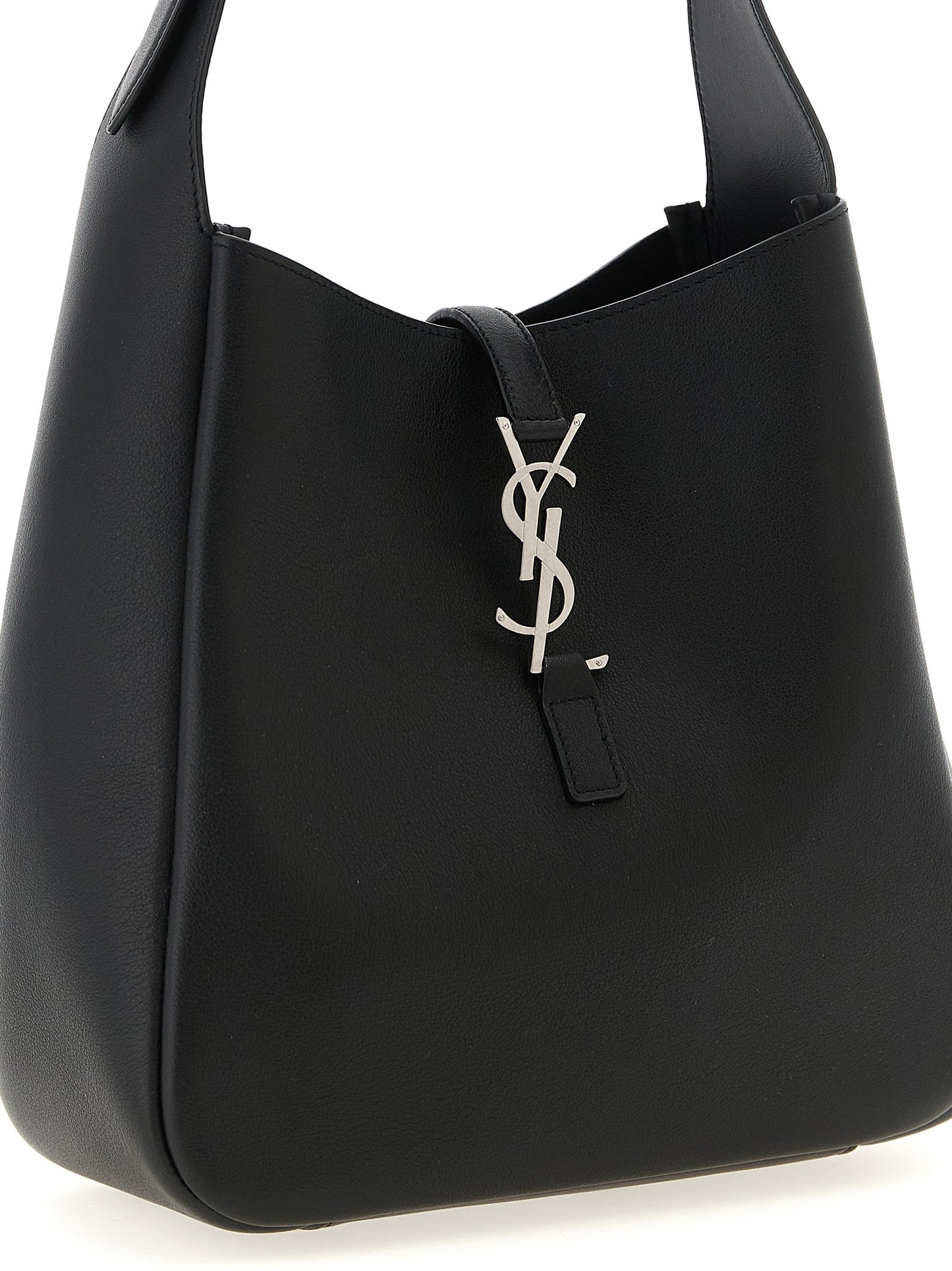 Saint Laurent Schwarze Kalbsleder-Schultertasche