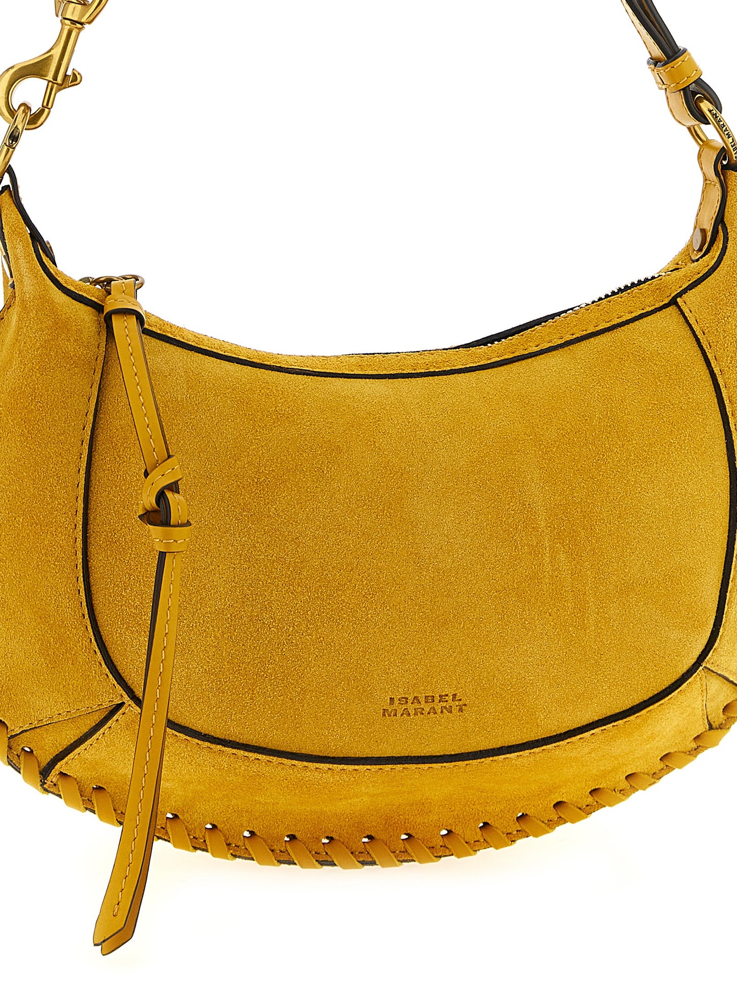 Isabel Marant Zweifarbige Schultertasche aus Kalbsleder