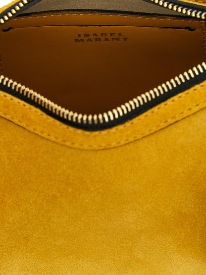 Isabel Marant Zweifarbige Schultertasche aus Kalbsleder