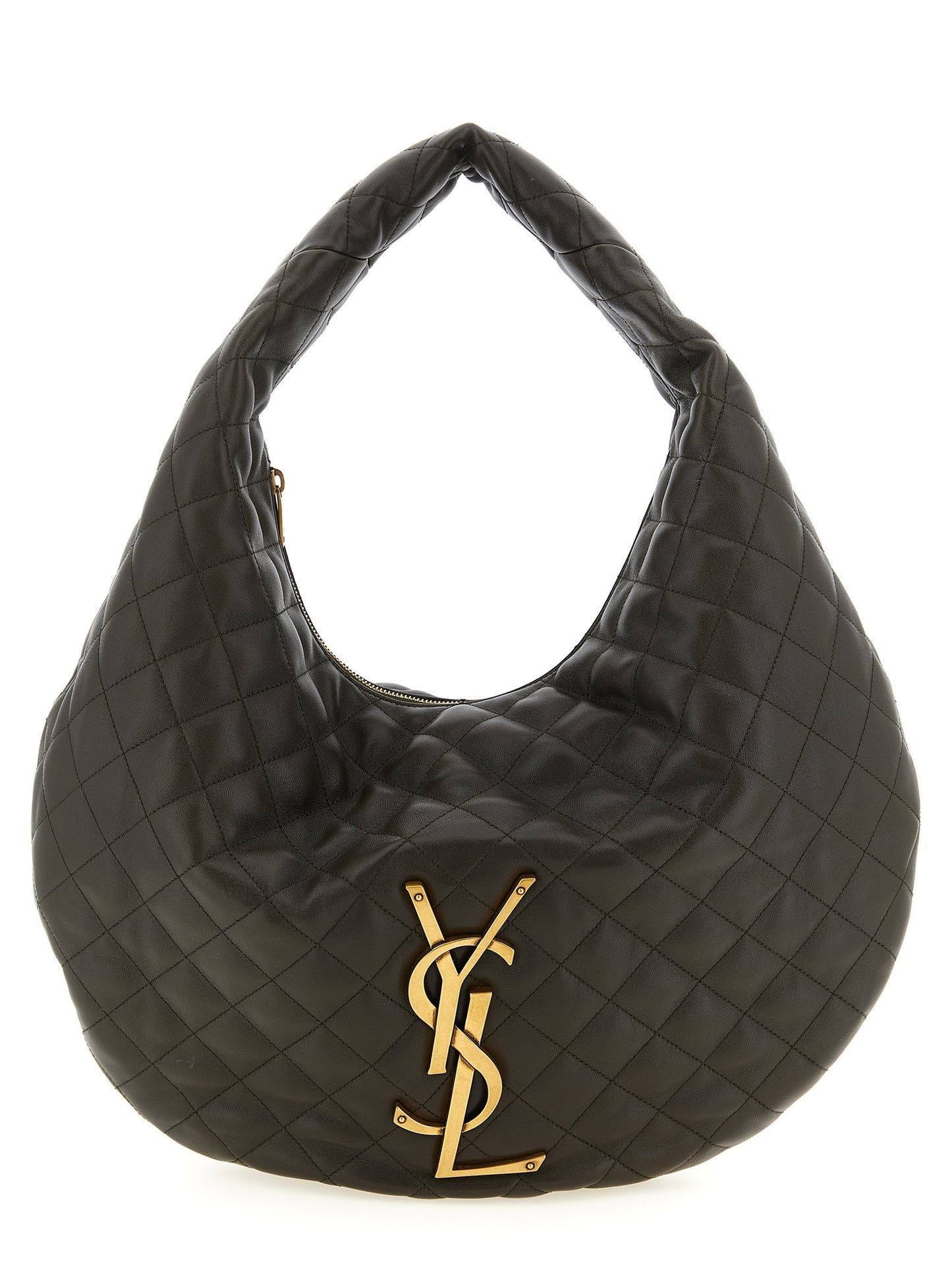 Saint Laurent Schultertasche aus braunem Lammleder