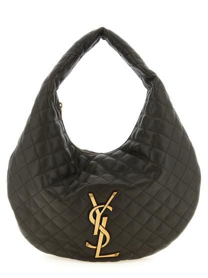 Saint Laurent Schultertasche aus braunem Lammleder