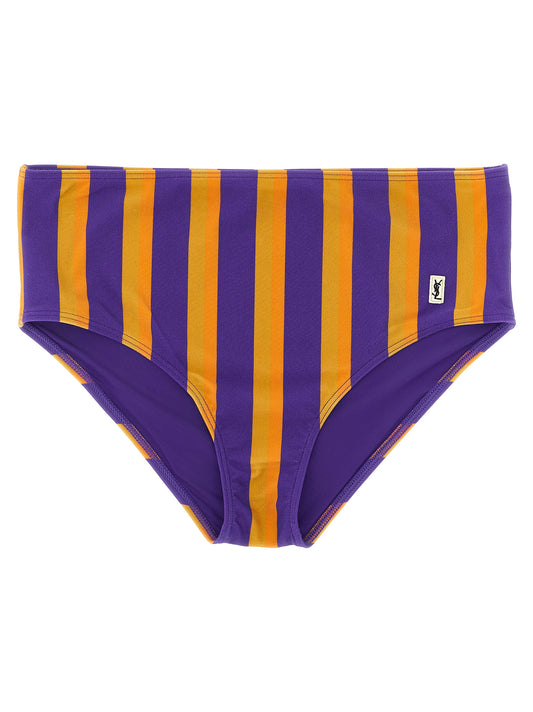 Saint Laurent Mehrfarbige Badehose aus Polyamid