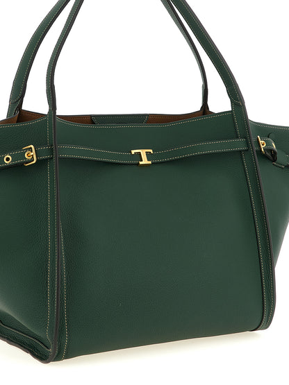 Tod's Zweifarbige Kalbsleder-Tote Bag