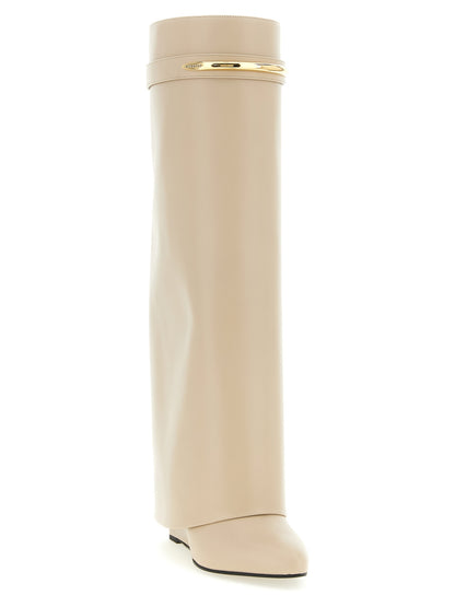 Givenchy Beige Kalbsleder Overknee-Stiefel