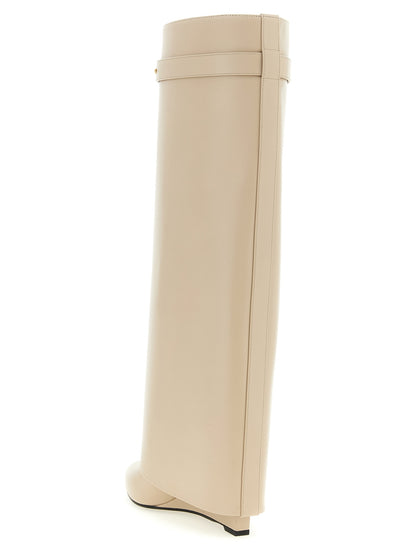 Givenchy Beige Kalbsleder Overknee-Stiefel