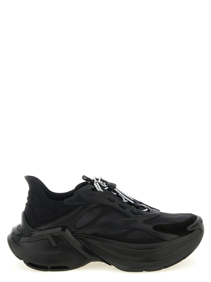 Fendi Schwarze Kalbsleder-Sneaker