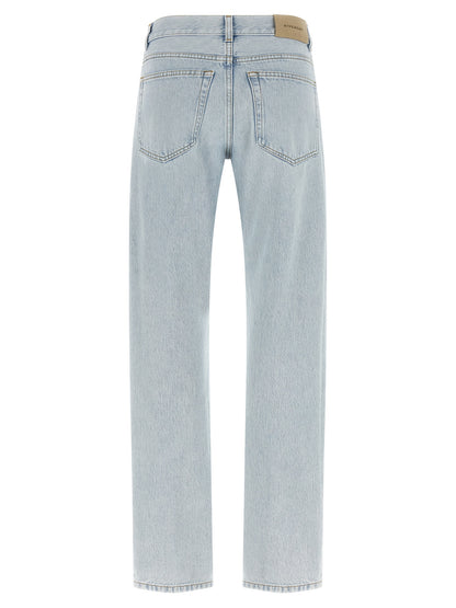 Givenchy Blaue Jeans aus Baumwolle im geraden Schnitt