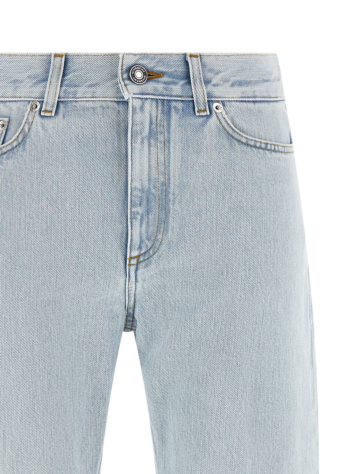 Givenchy Blaue Jeans aus Baumwolle im geraden Schnitt