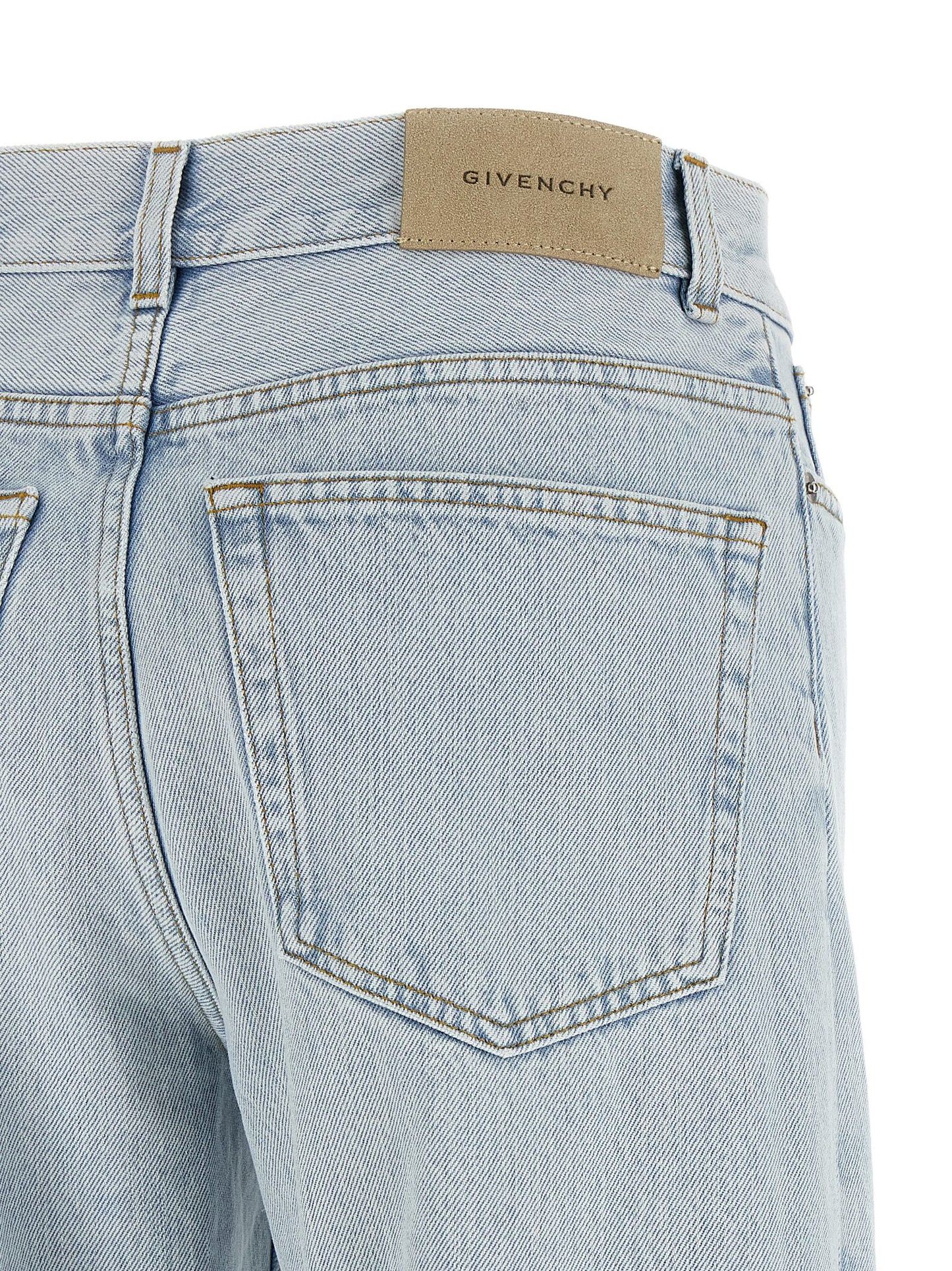 Givenchy Blaue Jeans aus Baumwolle im geraden Schnitt