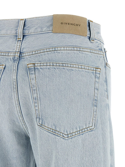 Givenchy Blaue Jeans aus Baumwolle im geraden Schnitt