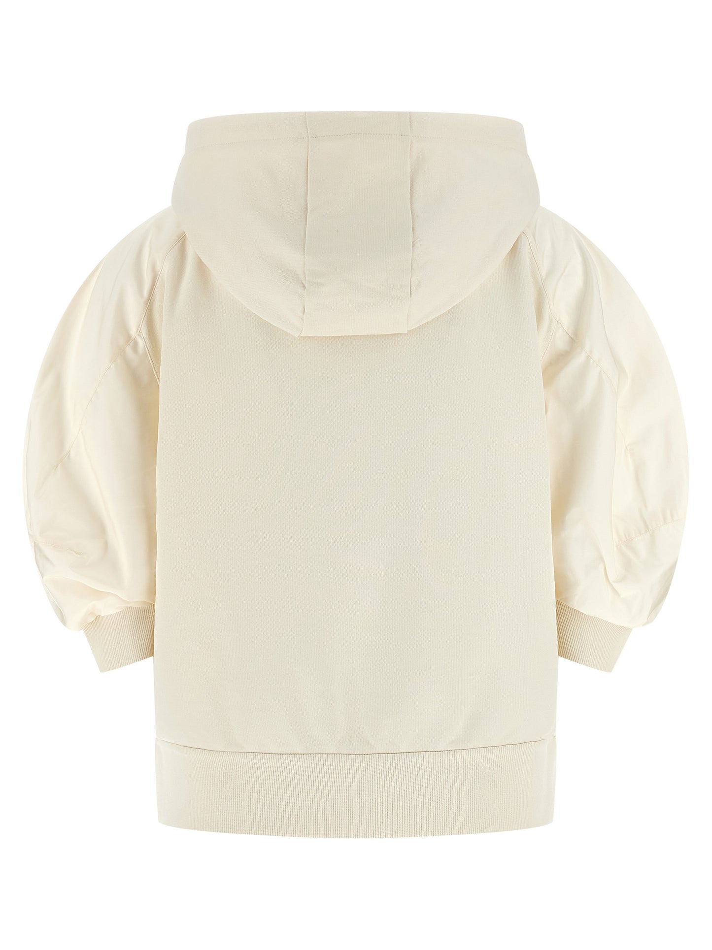 Moncler Weiße Baumwoll-Kapuzenpullover