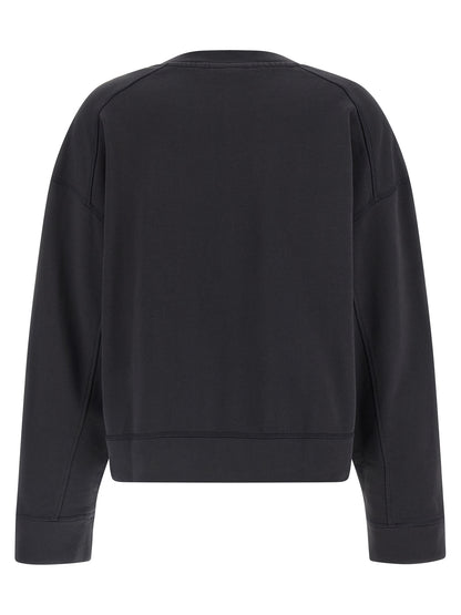 Ganni Schwarzer Bio-Baumwoll-Sweater