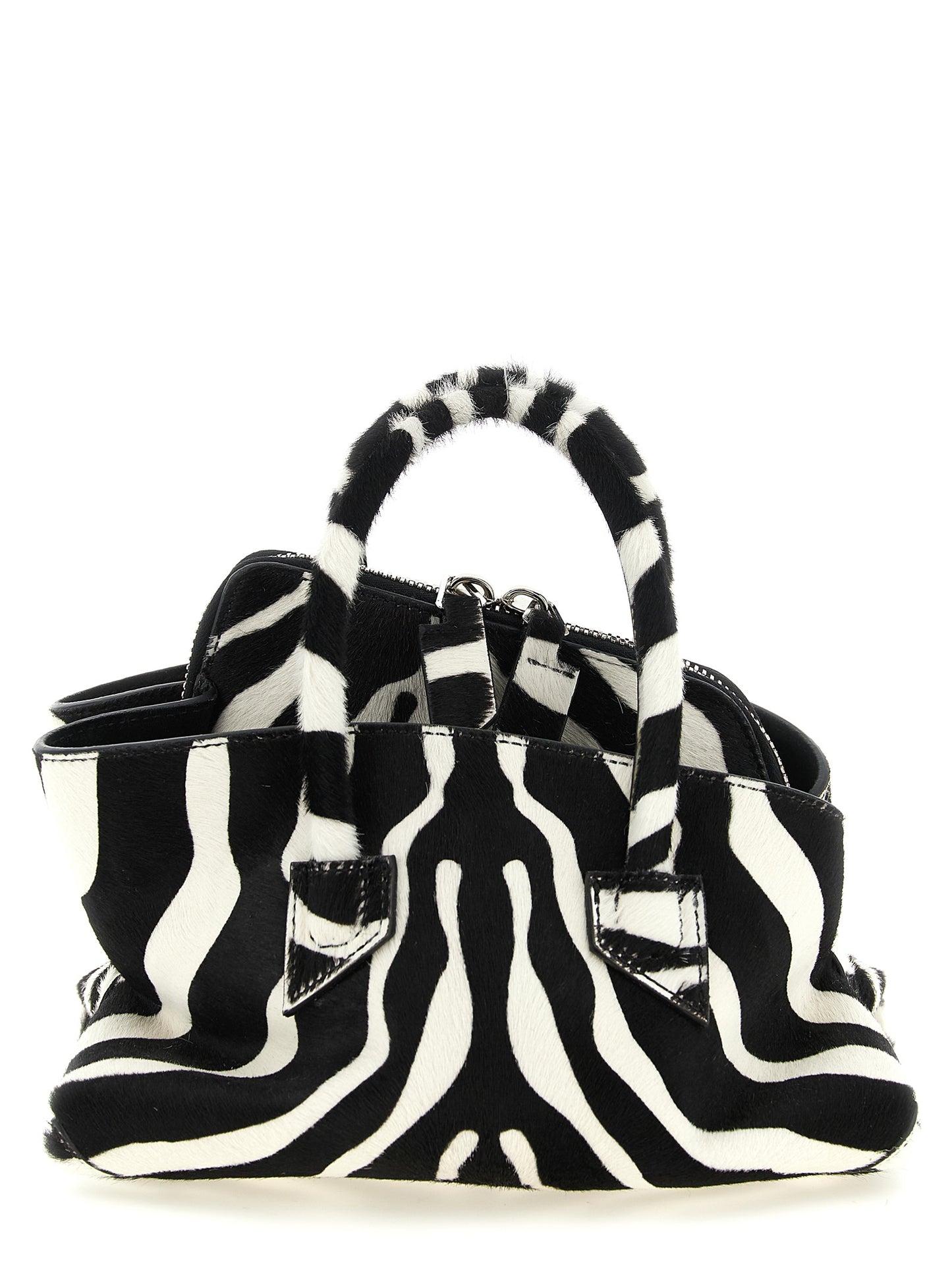 The Attico Zweifarbige Kalbsleder-Handtasche