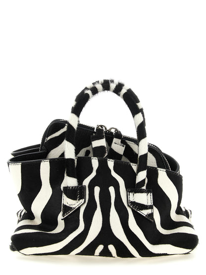 The Attico Zweifarbige Kalbsleder-Handtasche