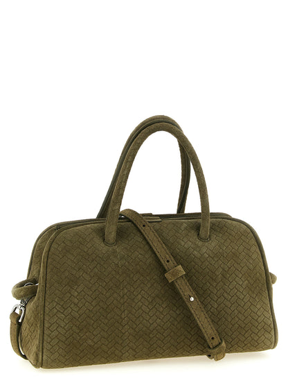 Jacquemus Zweifarbige Kalbsleder-Handtasche