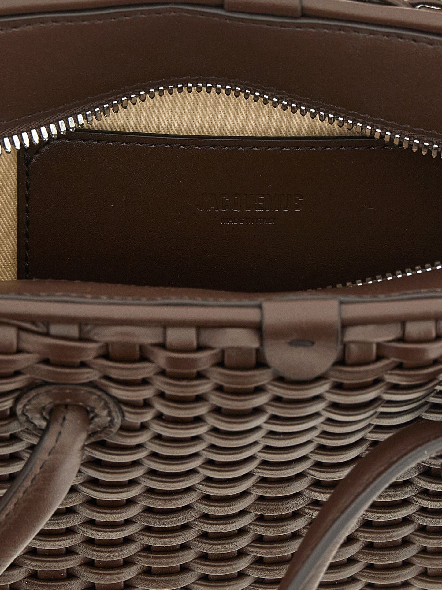 Jacquemus Braune Baumwolltasche