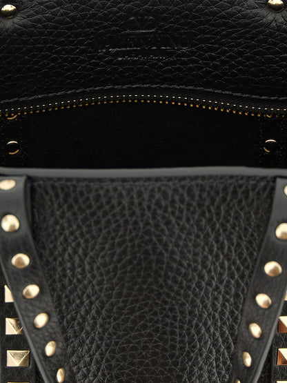 Valentino Garavani Schwarze Kalbsleder-Tasche