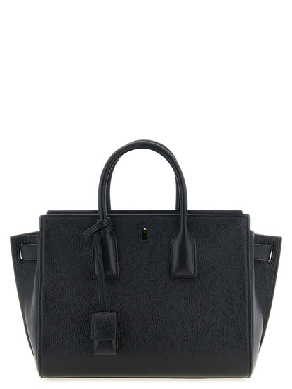 Saint Laurent Schwarze Ziegenleder-Handtasche