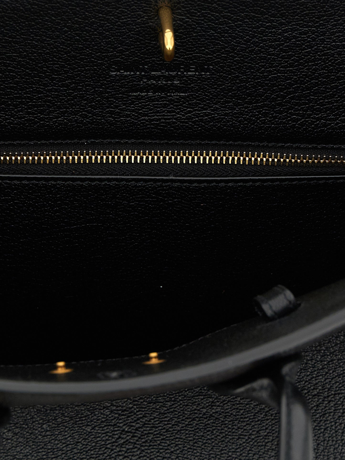 Saint Laurent Schwarze Ziegenleder-Handtasche