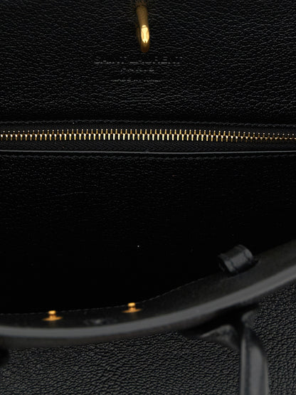 Saint Laurent Schwarze Ziegenleder-Handtasche