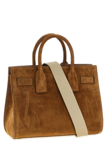 Saint Laurent Braune Kalbsleder-Handtasche