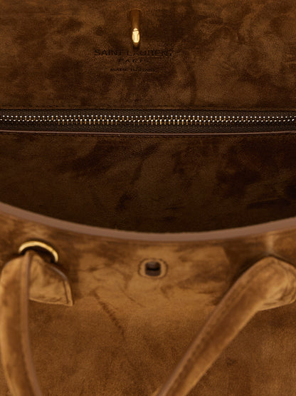 Saint Laurent Braune Kalbsleder-Handtasche