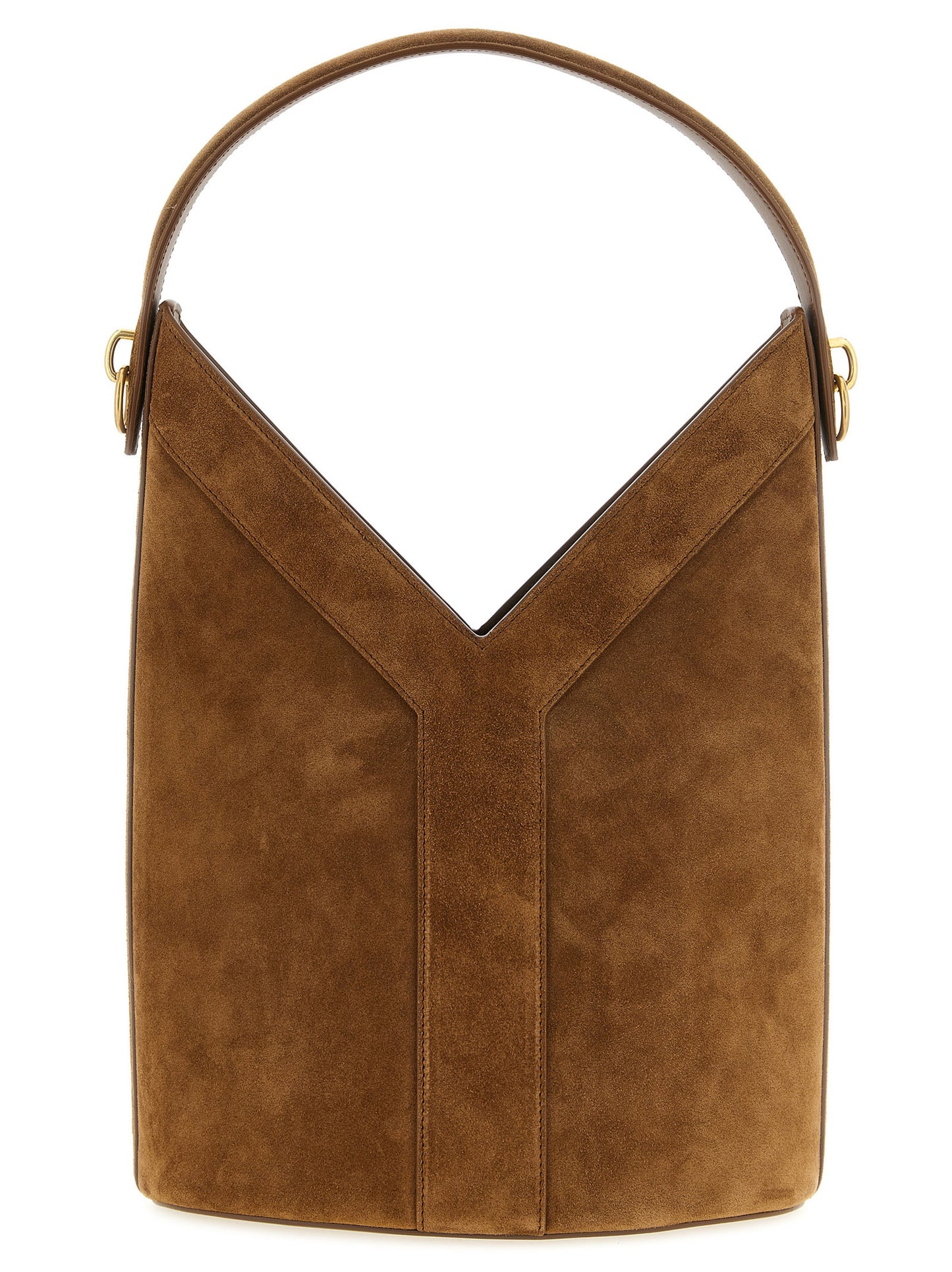 Saint Laurent Braunes Kalbsleder Damen Crossbody Tasche
