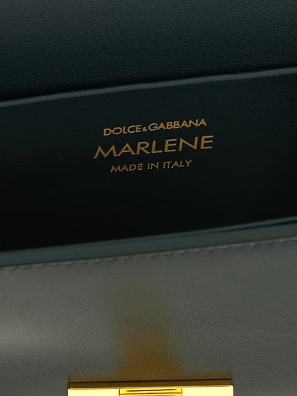Dolce & Gabbana Zweifarbige Schultertasche aus Kalbsleder