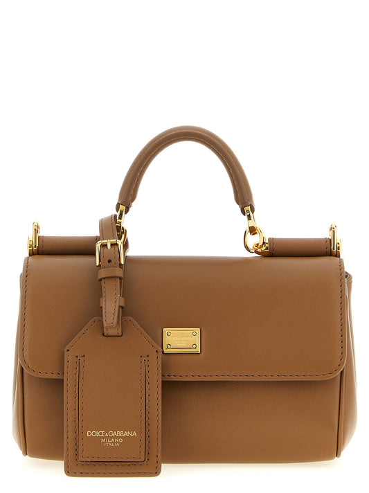 Dolce & Gabbana Braune Kalbsleder-Handtasche