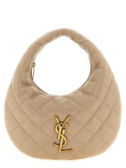 Saint Laurent Beige Lammleder Handtasche