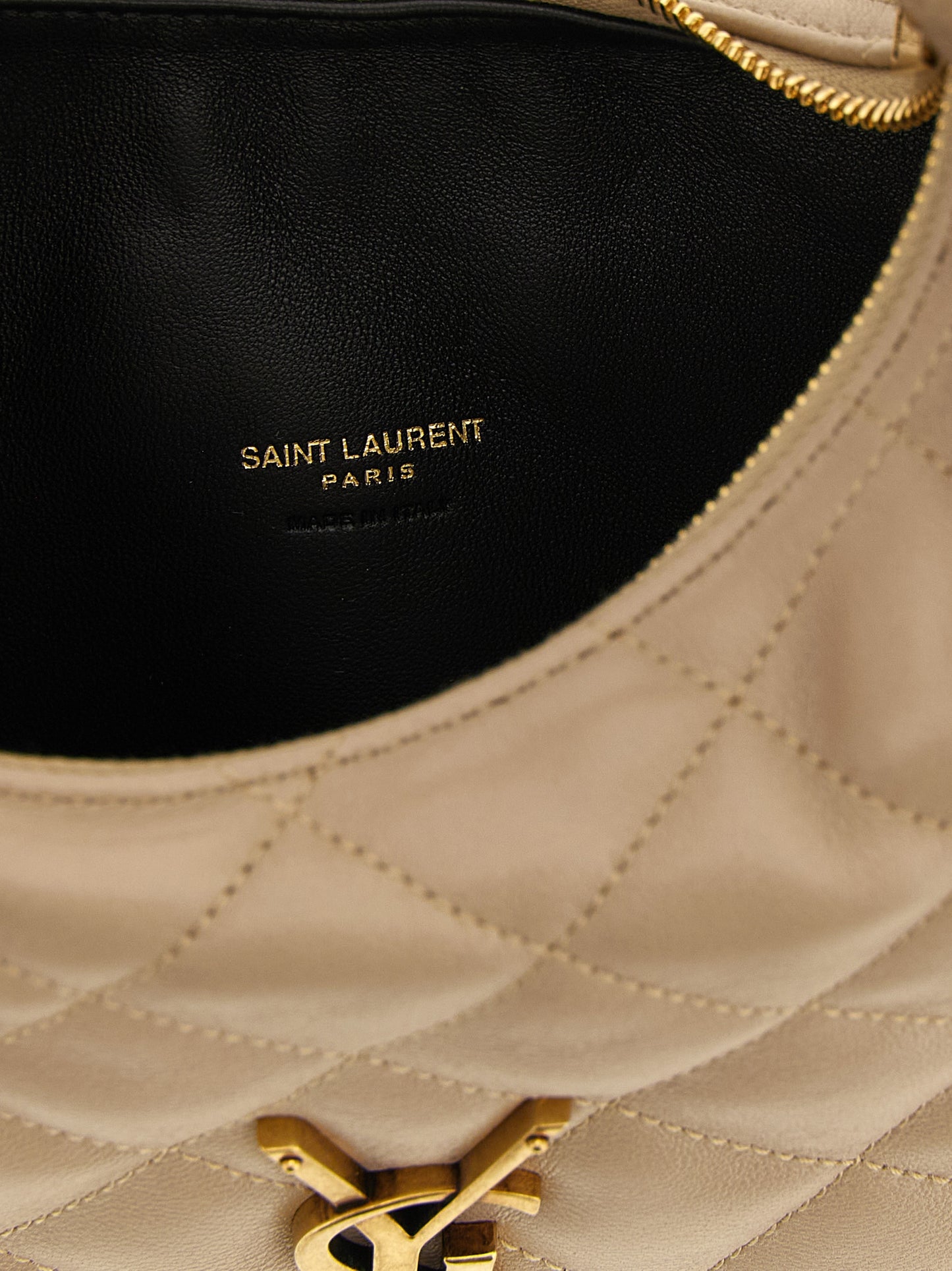 Saint Laurent Beige Lammleder Handtasche