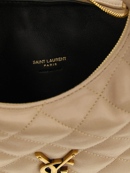 Saint Laurent Beige Lammleder Handtasche