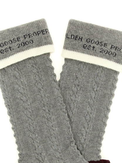 Golden Goose Graue Baumwollsocken