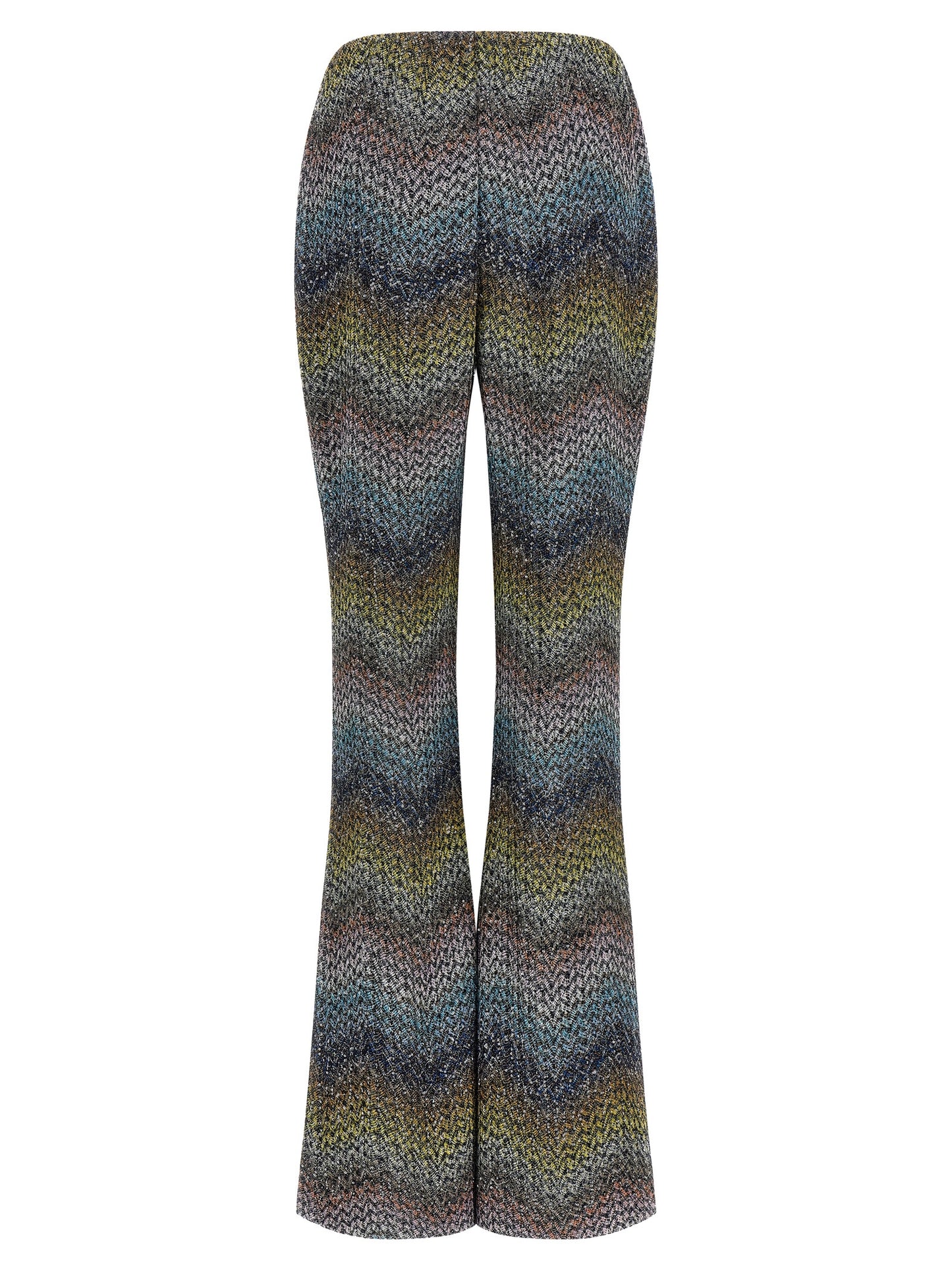 Missoni Mehrfarbige Hose aus Viskose mit ausgestelltem Bein