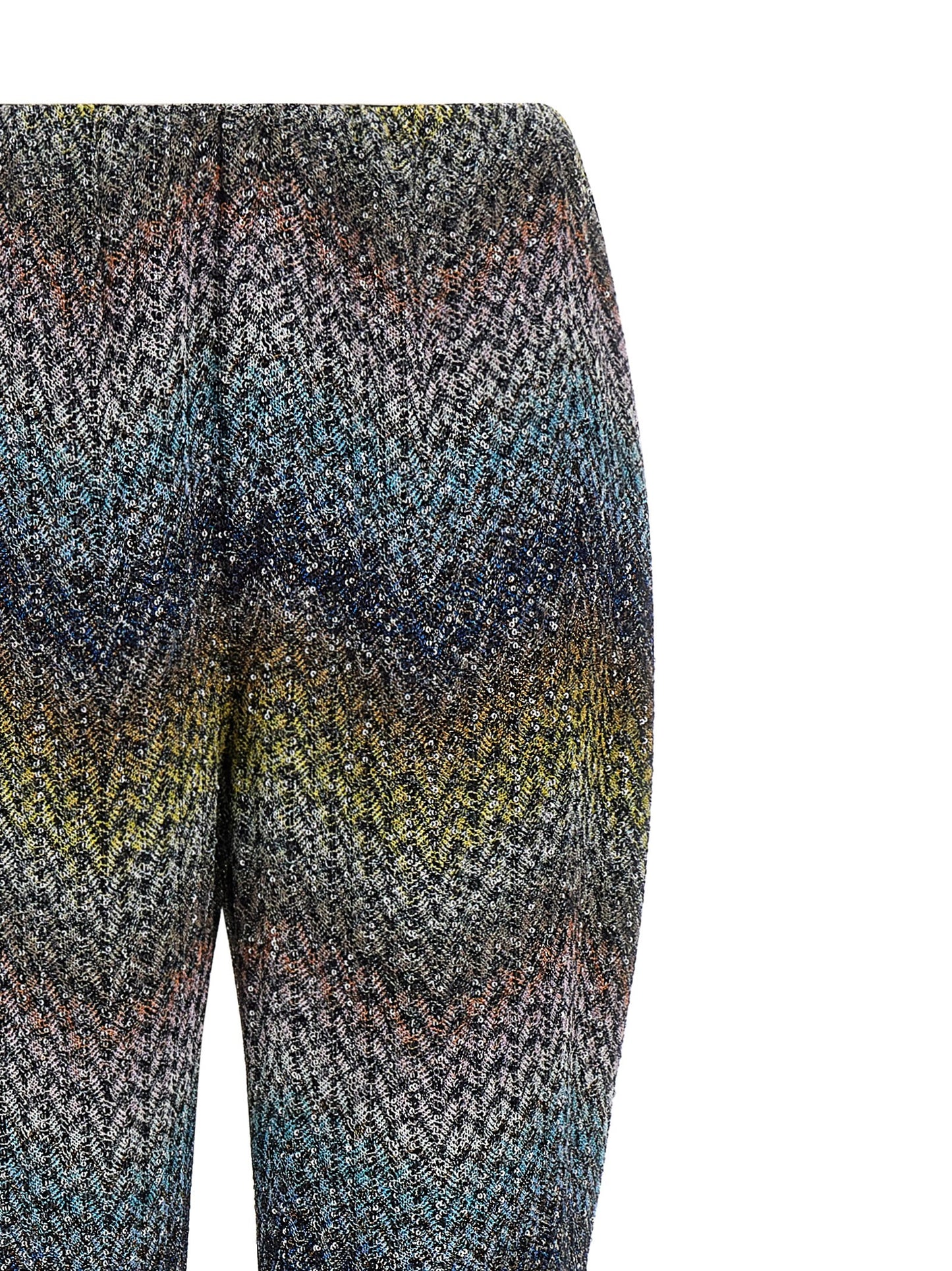 Missoni Mehrfarbige Hose aus Viskose mit ausgestelltem Bein