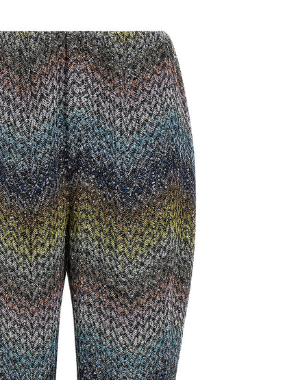 Missoni Mehrfarbige Hose aus Viskose mit ausgestelltem Bein