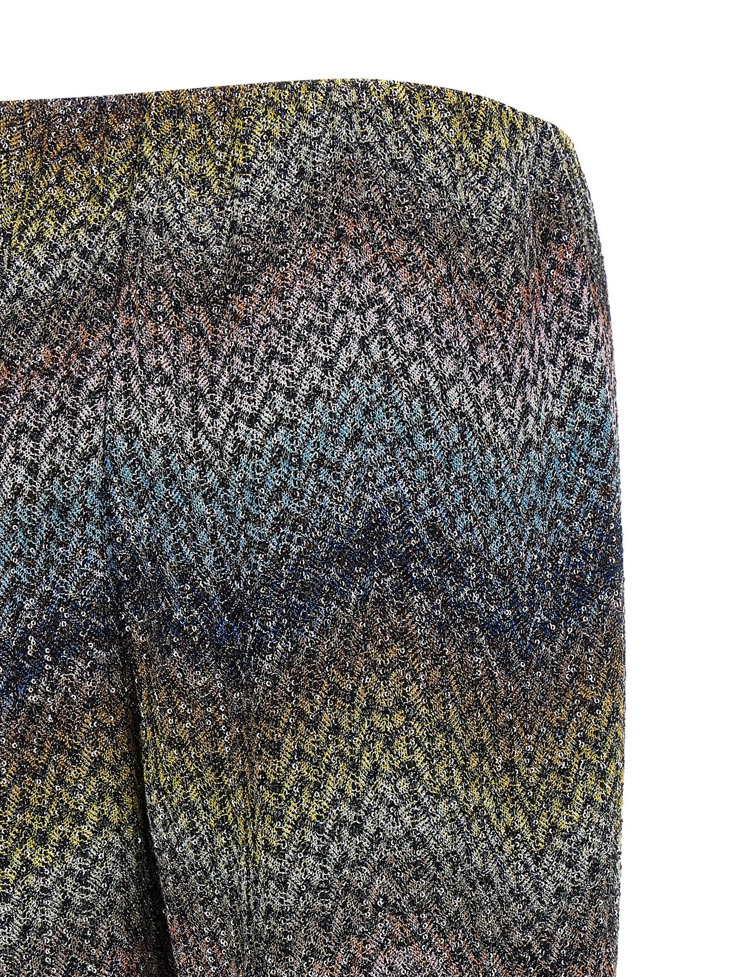 Missoni Mehrfarbige Hose aus Viskose mit ausgestelltem Bein