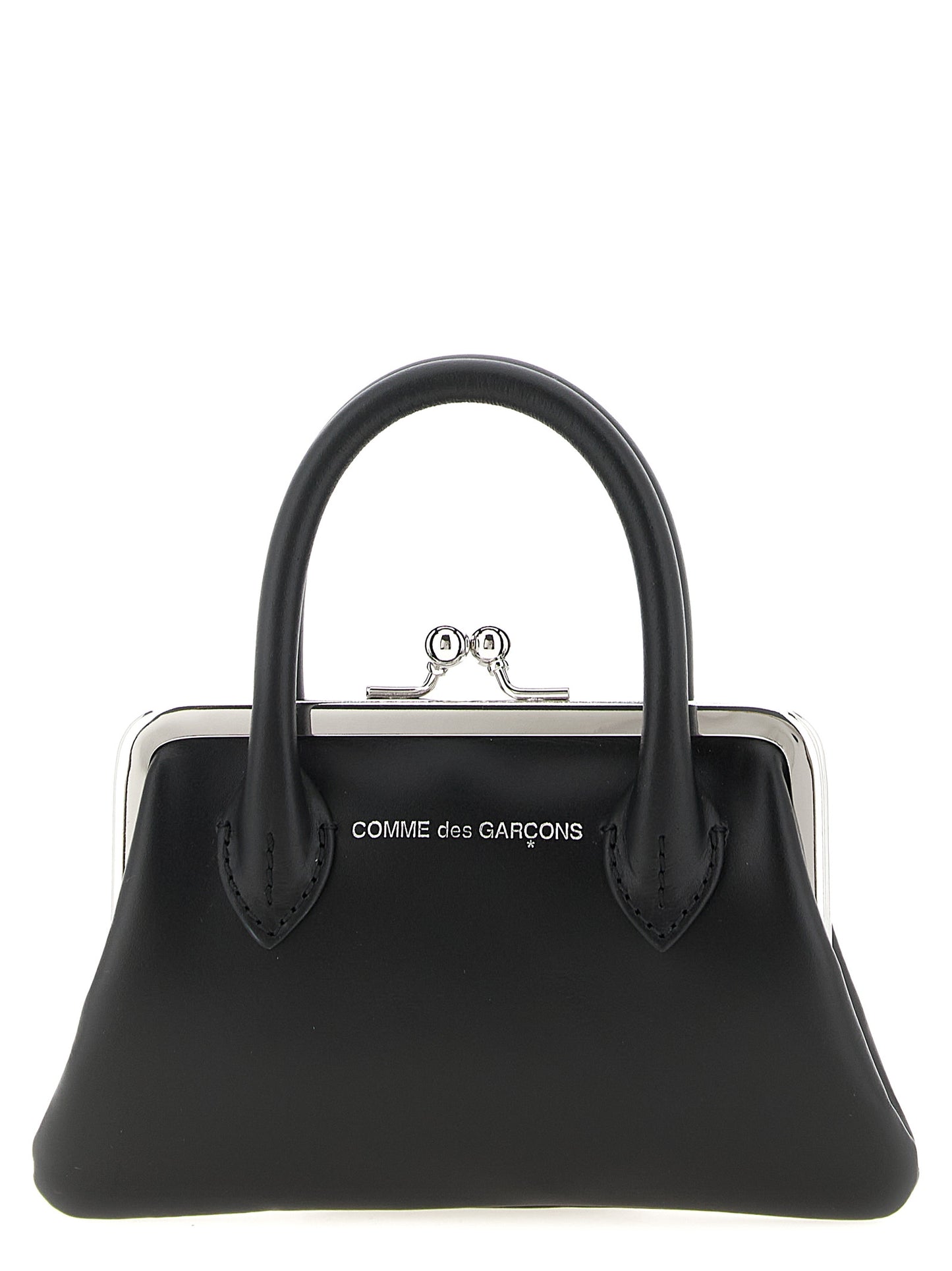 Comme Des Garçons Schwarzer Kartenhalter aus Rindsleder