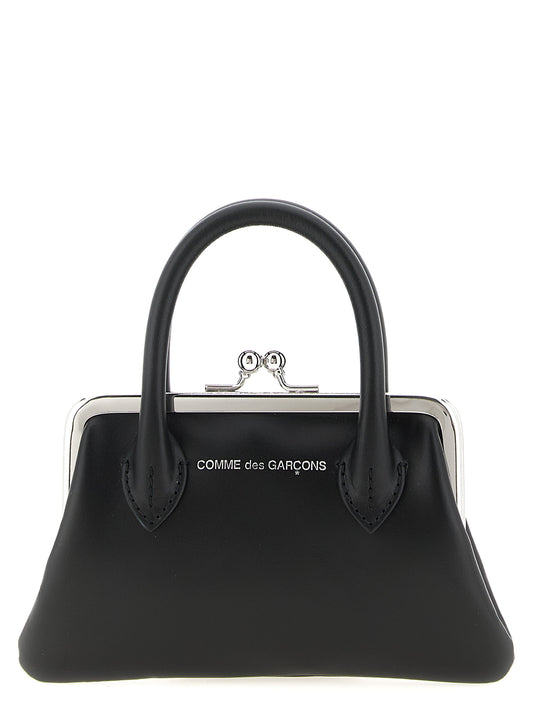 Comme Des Garçons Schwarzer Kartenhalter aus Rindsleder