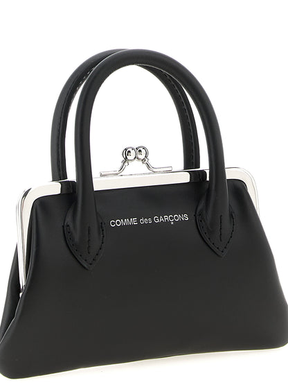 Comme Des Garçons Schwarzer Kartenhalter aus Rindsleder